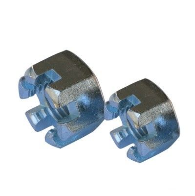 Noix à fente Din 935 M4 Flange Fermeture ronde Hexagon Fente Noix de château pour la demande du client