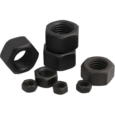 Oxyde noir certifié ISO9001 M2-M30 Noix hexagonale DIN934 Noix et boulon pour la construction