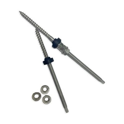 Plain Finition Roof en acier inoxydable monté boulon suspendu solaire pour un montage solide et stable