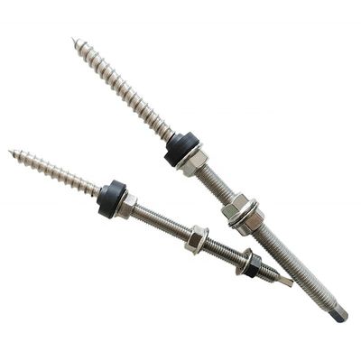 Plain Finition Roof en acier inoxydable monté boulon suspendu solaire pour un montage solide et stable