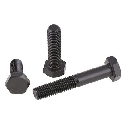 Longueur 20mm-300mm H.D.G Grade 8.8 DIN 933 DIN 931 Boulons à tête hexagonale à haute traction en oxyde noir