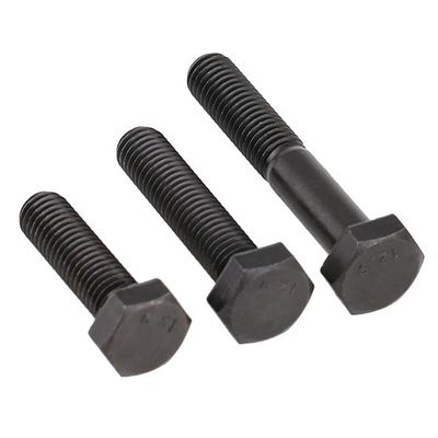 Longueur 20mm-300mm H.D.G Grade 8.8 DIN 933 DIN 931 Boulons à tête hexagonale à haute traction en oxyde noir