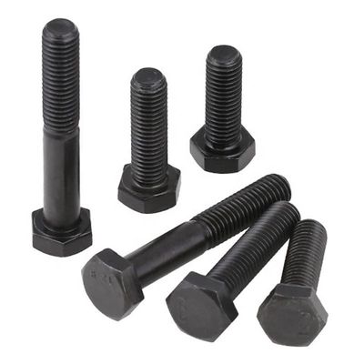 Longueur 20mm-300mm H.D.G Grade 8.8 DIN 933 DIN 931 Boulons à tête hexagonale à haute traction en oxyde noir