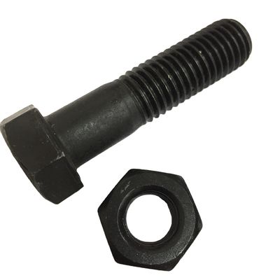 Longueur 20mm-300mm H.D.G Grade 8.8 DIN 933 DIN 931 Boulons à tête hexagonale à haute traction en oxyde noir
