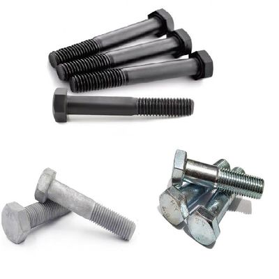 Pour les boulons métriques à haute résistance DIN 931/933 Boulons hexagonales et écrous Zinc 4.8/6.8/8.8/10.9/12.9