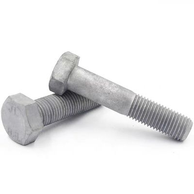 Pour les boulons métriques à haute résistance DIN 931/933 Boulons hexagonales et écrous Zinc 4.8/6.8/8.8/10.9/12.9