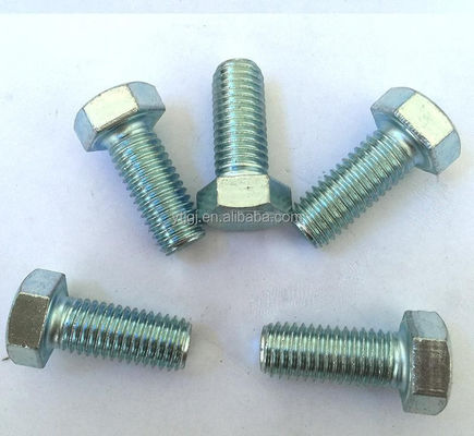 DIN933/931 Boulons hexagonaux avec écrous et rouleaux Grade 4.8/6.8/8.8/10.9 10mm-300mm