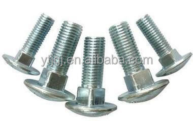ISO9001 certifié ZINC Finition personnaliser boulon de chariot boulon DIN603 pour vos besoins