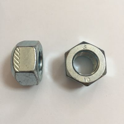 Finition en zinc jaune-chromatée M8 M10 M12 M16 Noix de verrouillage tout métal pour la norme DIN
