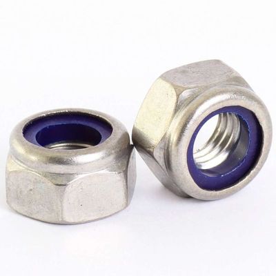 DIN985 DIN982 Galvanisé M8 M10 M12 Nylon Insert Lock Nut Finition métrique à l'oxyde noir