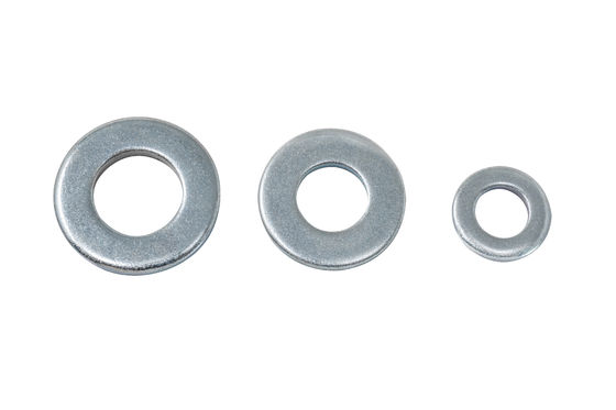 Vendre une machine à laver plate galvanisée en acier au carbone DIN125 pour M2.5-M48 Grade 4.8/8.8/12.9