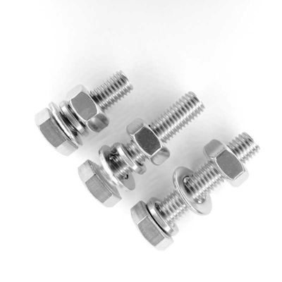 M36 Din933 Din934 Fermeture hexagonale en acier inoxydable et écrousse avec zinc blanc.Zinc jaune. HDG
