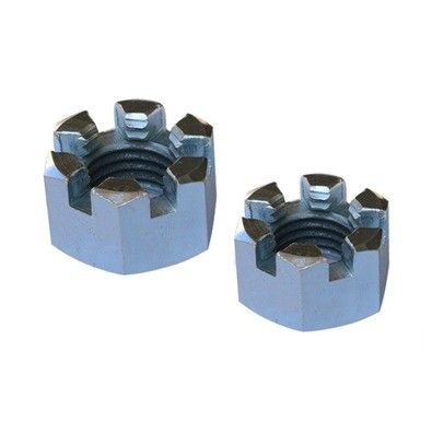 Noix à fente Din 935 M4 Flange Fermeture ronde Hexagon Fente Noix de château pour la demande du client