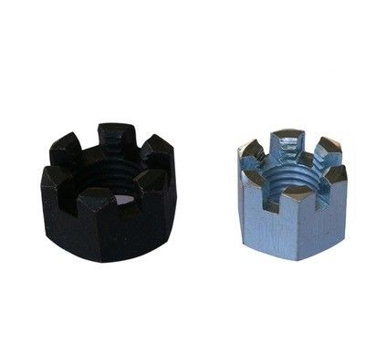 Noix à fente Din 935 M4 Flange Fermeture ronde Hexagon Fente Noix de château pour la demande du client
