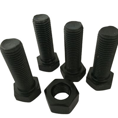 DIN933/931 Grade 8.8 10.9 12.9 Boulons et écrous hexagonais noirs avec certificat ISO9001 2008
