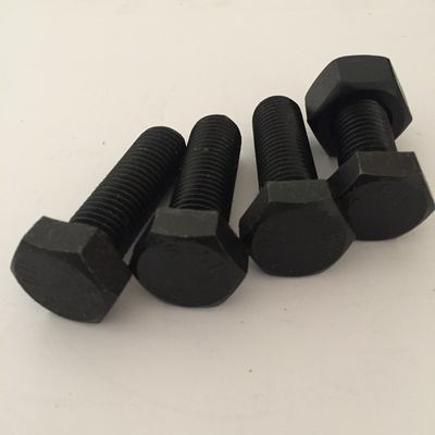 DIN933/931 Grade 8.8 10.9 12.9 Boulons et écrous hexagonais noirs avec certificat ISO9001 2008