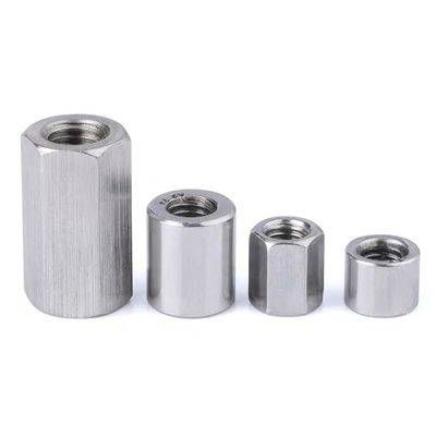 Type de filetage DIN6334 Noix d'accouplement hexagonale longue enduite en zinc pour DIN/GB/ISO