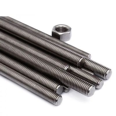 DIN975 M10 Barre filetée en acier au carbone inoxydable galvanisé à haute résistance 304 316 A2-70 A4-70