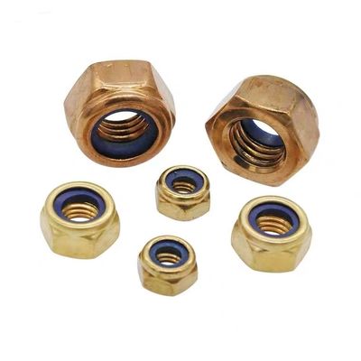 Système de mesure métrique en acier inoxydable Nylon Insert Lock Nut DIN985