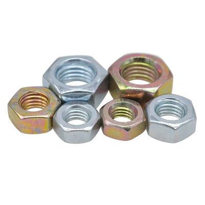 Noix hexagonales galvanisées métriques simples DIN934 pour les applications industrielles