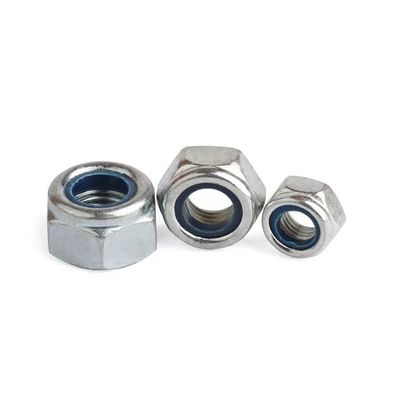 Noix de verrouillage en nylon de type DIN985 pour les applications de fixation dans l'industrie lourde