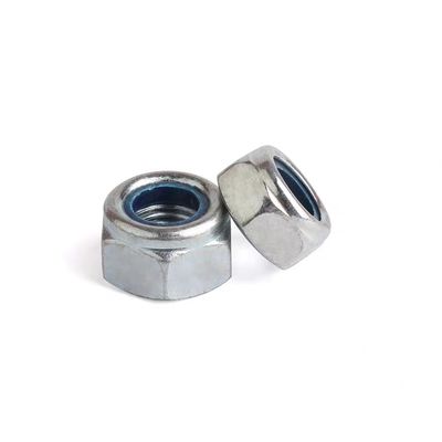 Noix de verrouillage en nylon de type DIN985 pour les applications de fixation dans l'industrie lourde