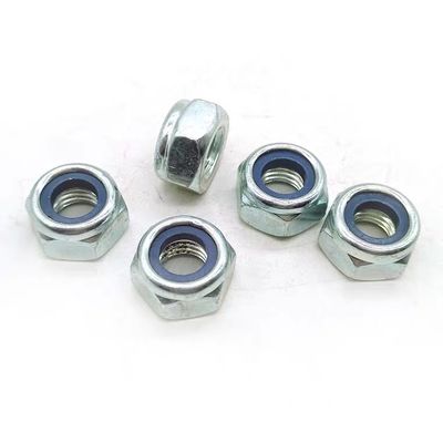 Noix de verrouillage en nylon de type DIN985 pour les applications de fixation dans l'industrie lourde