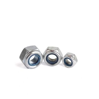 Noix de verrouillage en nylon de type DIN985 pour les applications de fixation dans l'industrie lourde