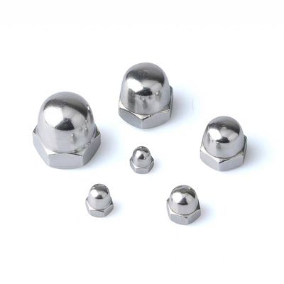 M6 Noix de capuche de flange à dôme La plus haute durée de paiement de l'industrie lourde T/T pour les capuchons de bout en acier inoxydable