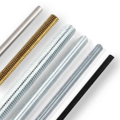 Acier inoxydable au carbone 304 316 A2 A4 Gr 4.8 8.8 Plain noir zinc plaqué HDG DIN975 DIN976