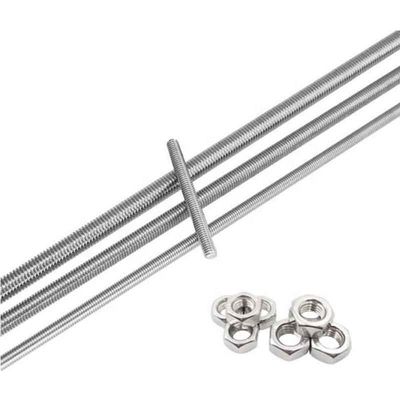 Acier inoxydable au carbone 304 316 A2 A4 Gr 4.8 8.8 Plain noir zinc plaqué HDG DIN975 DIN976