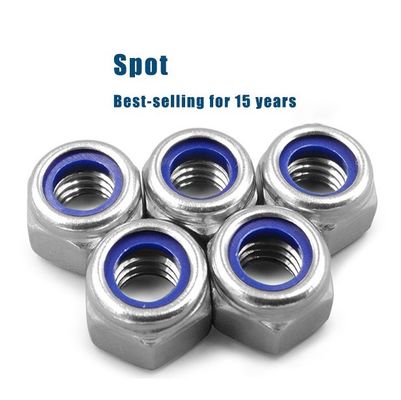 DIN 985 en grande quantité Hexagon Hex Black Nylon Lock Nut avec système de mesure métrique