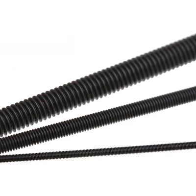 Acier au carbone oxyde noir direct simple DIN938 boulons de fer à plomb vis avec finition en zinc