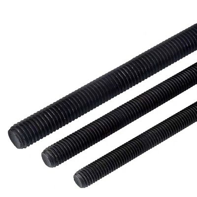 Acier au carbone oxyde noir direct simple DIN938 boulons de fer à plomb vis avec finition en zinc