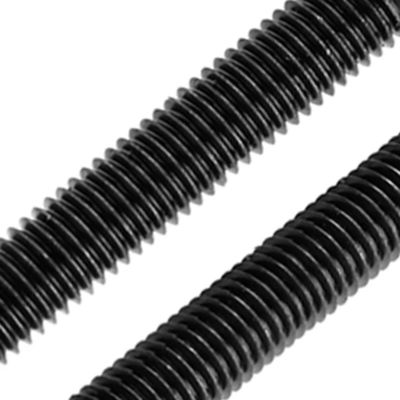Acier au carbone oxyde noir direct simple DIN938 boulons de fer à plomb vis avec finition en zinc