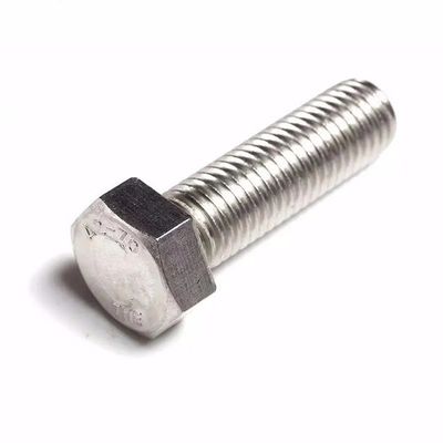Plaque M4-M48 DIN933/931 Boulons hexagénaires en acier inoxydable A2-70 A4-70 pour les projets de construction