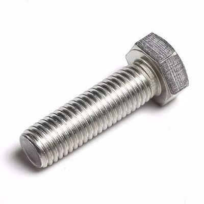 Plaque M4-M48 DIN933/931 Boulons hexagénaires en acier inoxydable A2-70 A4-70 pour les projets de construction