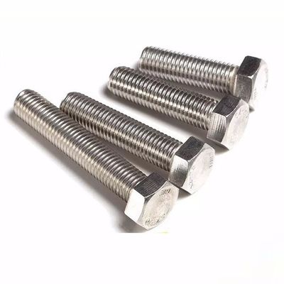 Plaque M4-M48 DIN933/931 Boulons hexagénaires en acier inoxydable A2-70 A4-70 pour les projets de construction