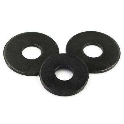 Écroues épaissis DIN125 en cuivre plat en aluminium plat pour laveuses métalliques au zinc noir