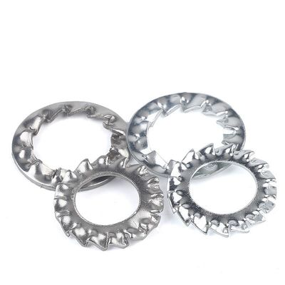Laveuse à dents en acier inoxydable SS304 DIN6798A avec serrure serrée externe et finition lisse