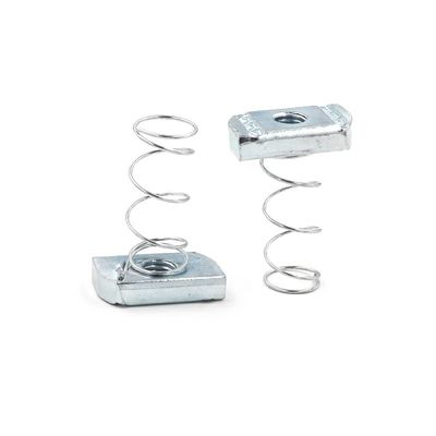 M6 M8 M10 T Noix de ressort de canal zincée pour support de ressort long dans le système de mesure métrique