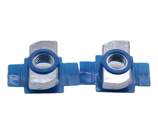 M6 M8 M10 T Noix de ressort de canal zincée pour support de ressort long dans le système de mesure métrique