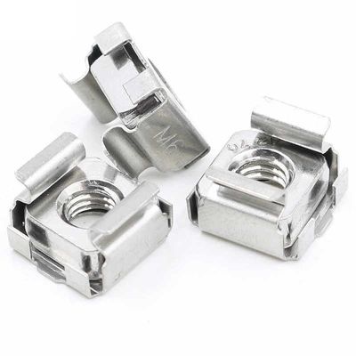 Système de mesure métrique Noix de cage carrée en acier inoxydable Noix de clip pour produits en laiton