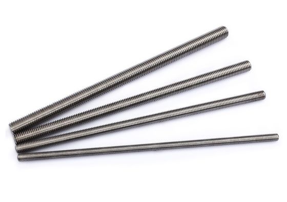Finition en acier inoxydable au zinc A4-70 A2-70 Boulure de boulon à fils DIN9674 Barre filetée en acier au carbone