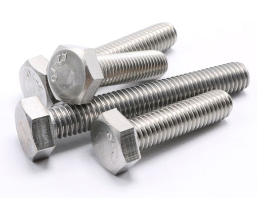 Matériel en acier inoxydable boulons écrous DIN933 avec zinc clair et de qualité SUS304