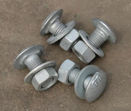 Rameau de protection de la tête galvanisé à chaud, rond, boulon et écrous de jonction avec norme ANSI