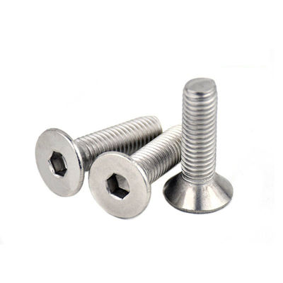 Scoupe de tête anti-enfoncement à prise hexagonale en zinc blanc sur mesure DIN7991 pour l'industrie