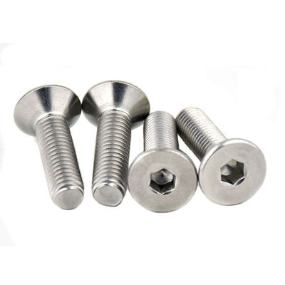 Scoupe de tête anti-enfoncement à prise hexagonale en zinc blanc sur mesure DIN7991 pour l'industrie