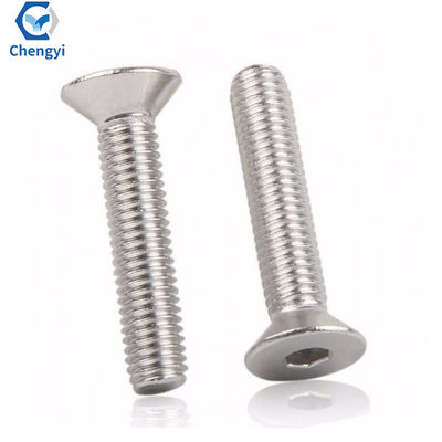Scoupe de tête anti-enfoncement à prise hexagonale en zinc blanc sur mesure DIN7991 pour l'industrie
