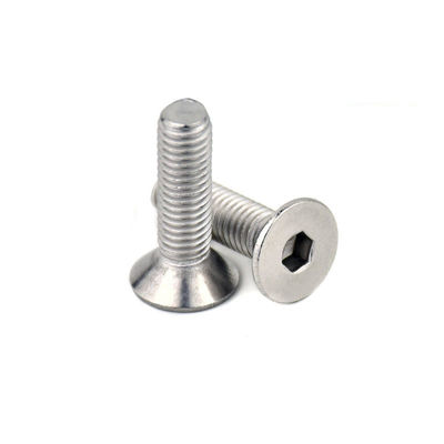 Scoupe de tête anti-enfoncement à prise hexagonale en zinc blanc sur mesure DIN7991 pour l'industrie